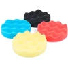 Poliravimo kempinių rinkinys su „velcro“ tvirtinimu, 4 vnt., 125 mm AMIO-03710