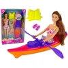 Lean Toys Lėlė barbė su baidare