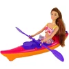 Lean Toys Lėlė barbė su baidare