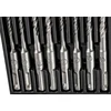 Grąžtas Graphite Rinkinys SDS Plus dvigubų spiralinių betono grąžtų rinkinys: 5, 6, 8, 10 x 110 mm, 5, 6, 8, 10 x 160 mm