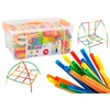 Lean Toys 3D Konstrukcijų Šiaudelių Rinkinys, 800 vnt