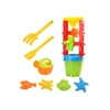 Lean Toys Smėlio žaislų rinkinys su malūnėliu ir kibirėliu