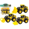 Žaislinis statybinių transporto priemonių rinkinys Lean Toys, geltonas, 3vnt.