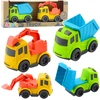 Lean Toys Statybinių mašinų rinkinys: savivartis ir ekskavatorius