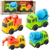 Lean Toys Statybinių mašinų rinkinys: betono maišyklė ir sunkvežimis
