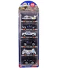 Lean Toys Resorako policijos transporto priemonių rinkinys LeanToys, 6 vnt, 1:64