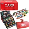 Lean Toys Žaislinių Automobilių Rinkinys su Dėklu, 48 vnt.