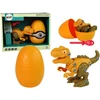 Zestaw Žaislinis dinozaurų rinkinys su atsuktuvu Lean Toys, geltonas