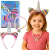 Lean Toys Vaikiškas aksesuarų rinkinys Dream Unicorn: lankelis ir karoliai