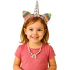 Lean Toys Vaikiškas aksesuarų rinkinys Dream Unicorn: lankelis ir karoliai