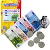 Lean Žaisliniai Euro Banknotai ir Monetos Rinkinys