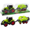 Lean Toys Traktorius su šieno presu