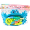 Lean Toys Žaidimų stalas vaikams vėžlio formos su žvejybos rinkiniu, mėlynas