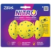 Zeus Nitro - pasvertas regbio kamuolys - geltonas ir mėlynas - 12,4 cm