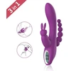 Analinis ir makšties triušio vibratorius, violetinis