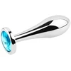 Analinis kaištis Sidabrinis Crystal Anal Plug, 29 mm