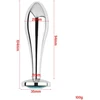 Analinis kaištis Sidabrinis Crystal Anal Plug, 29 mm