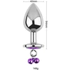 Analinis kaištis su grandinėle Diamond Anal Chain Plug, 40 mm