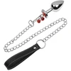 Analinis kaištis su grandinėle Diamond Anal Chain Plug, 40 mm