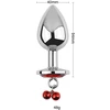 Analinis kaištis su grandinėle Diamond Anal Chain Plug, 40 mm