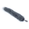 Analinis kaištis su natūraliu lapės kailiu Tail Plug, 47 cm