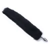 Analinis kaištis su natūraliu lapės kailiu Tail Plug, 47 cm
