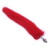 Analinis kaištis su natūraliu lapės kailiu Tail Plug, 47 cm