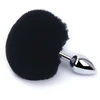 Analinis kaištis su natūraliu lapės kailiu Tail Plug, 15cm
