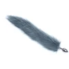 Analinis kaištis su natūraliu lapės kailiu Tail Plug, 47 cm
