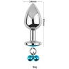 Analinis kištukas su varpeliais Diamond Anal Plug, 34 mm