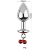 Analinis kištukas su varpeliais Diamond Anal Plug, 34 mm
