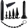 Analinių kištukų ir dildo rinkinys