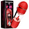 Automatinis vyriškas masturbatorius 2in1 Pleasure, raudona