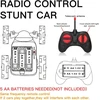 Automobilis su nuotolinio valdymo pulteliu Stunt Car