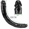 Dvipusis dildo, juoda
