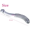 Dvipusis stiklinis dildo, skaidrus