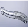 Dvipusis stiklinis dildo, skaidrus