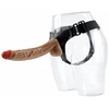 Falo imitatorius Strap On Dildo XXL 31 cm, rudas