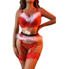 Keturių dalių apatinio trikotažo komplektas Hot Christmas XXL