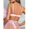 Keturių dalių apatinio trikotažo komplektas Night Seduction, rožinis XL