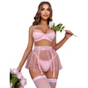 Keturių dalių apatinio trikotažo komplektas Night Seduction, rožinis XL