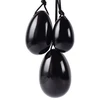 Makšties kamuoliukai Yoni Juodas Obsidian Eggs. 3 vnt.