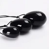 Makšties kamuoliukai Yoni Juodas Obsidian Eggs. 3 vnt.