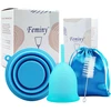 Menstruacinių taurelių rinkinys, mėlyna, 30 ml