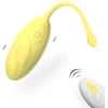 Moteriškas vibratorius - masažuoklis, Jumping Egg, geltonas