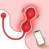 Moteriškas vibratorius su APP Control, raudonas