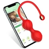 Moteriškas vibratorius su APP Control, raudonas