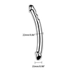 Nerūdijančio plieno dvipusis dildo prostatos masažuoklis, 20 cm