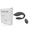 Nuotoliniu valdomas poros vibratorius Martha Vibe, juodas