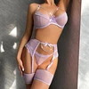 Penkių dalių apatinio trikotažo komplektas Cute Look, violetinis